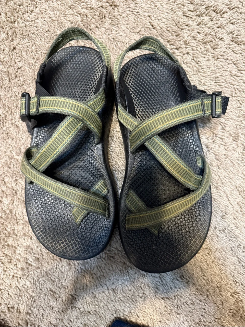Men's Olive Green Chacos Outdoor Sandals